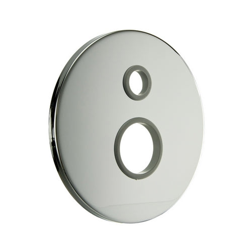 PIASTRA TONDA LISCIA PER INCASSO DOCCIA D.40 C/DEVIATORE