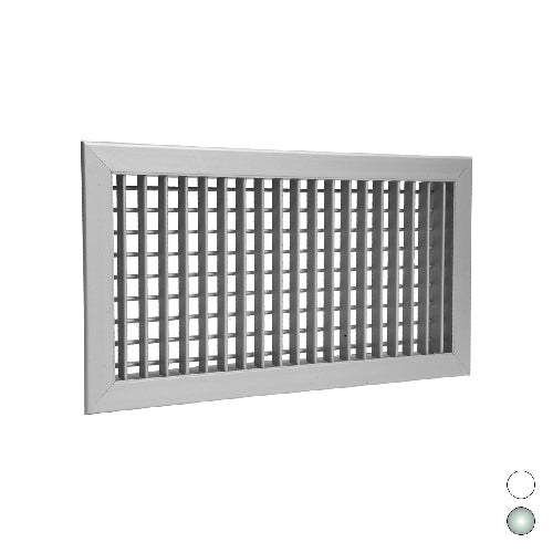 BOCCHETTA DI MANDATA AD ALETTE ORIENTABILI 200X150 RAL 9016