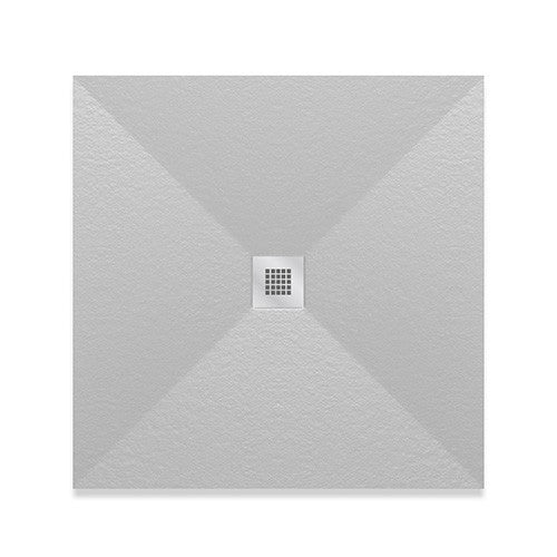 Piatto Doccia Quadrato 70x70 80x80 90x90 LINPHA Marmoresina Effetto Pietra D.X