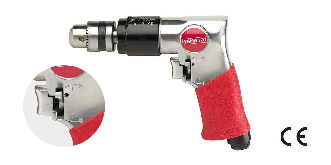 Trapano Pneumatico Reversibile 10 mm Aria Compressa 6.3 Bar Attacco 1/4 VBS