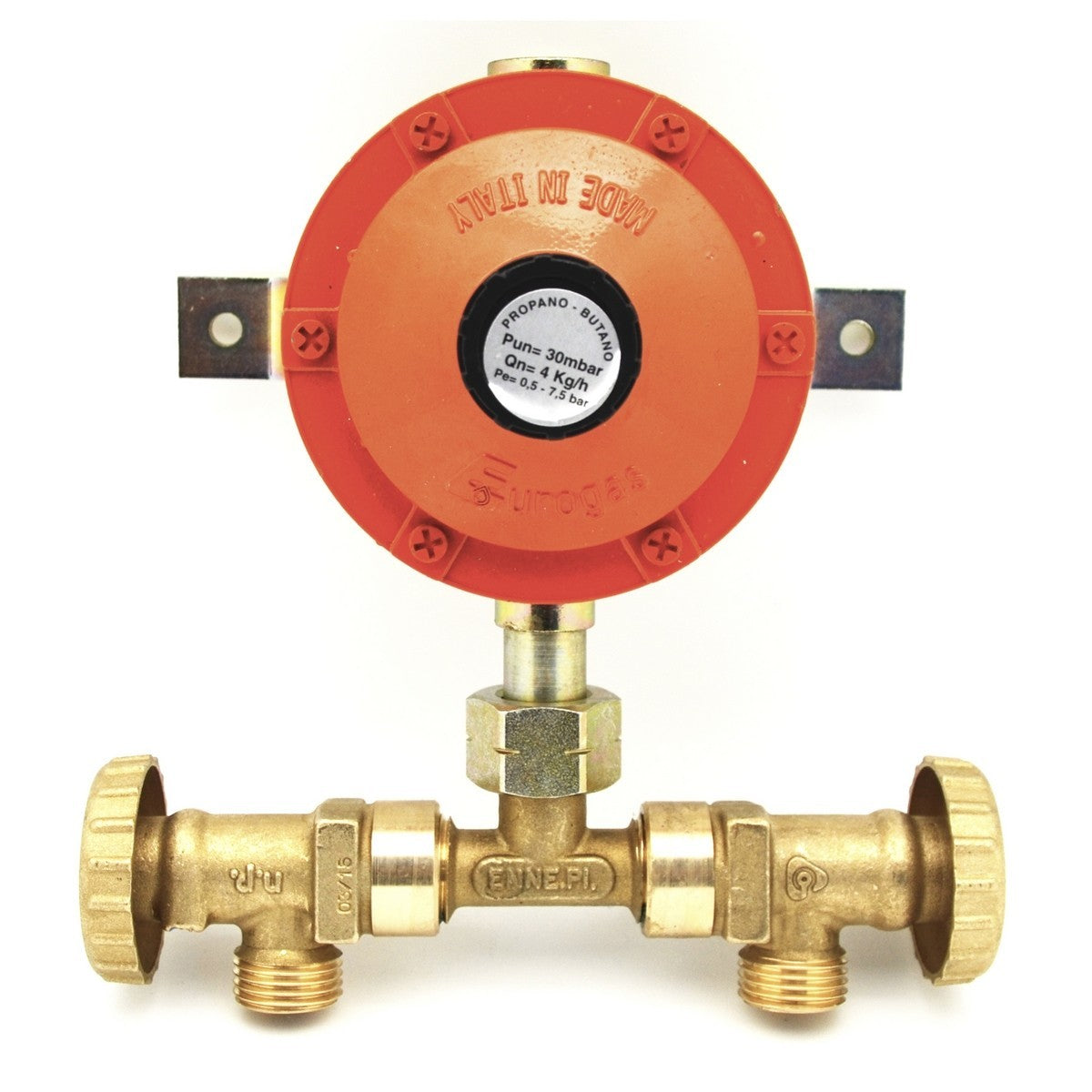 Mini Centralina Gas 2 Bombole GPL con Regolatore 4 Kg/h Senza Flessibili D.X