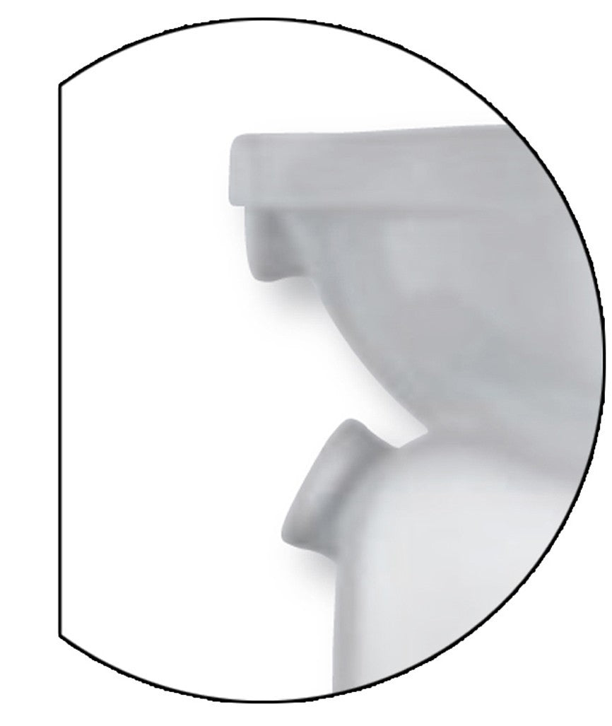 Vaso WC Doppio Scarico Bianco in Ceramica Ventilato Sanitari Bagno a Terra D.X