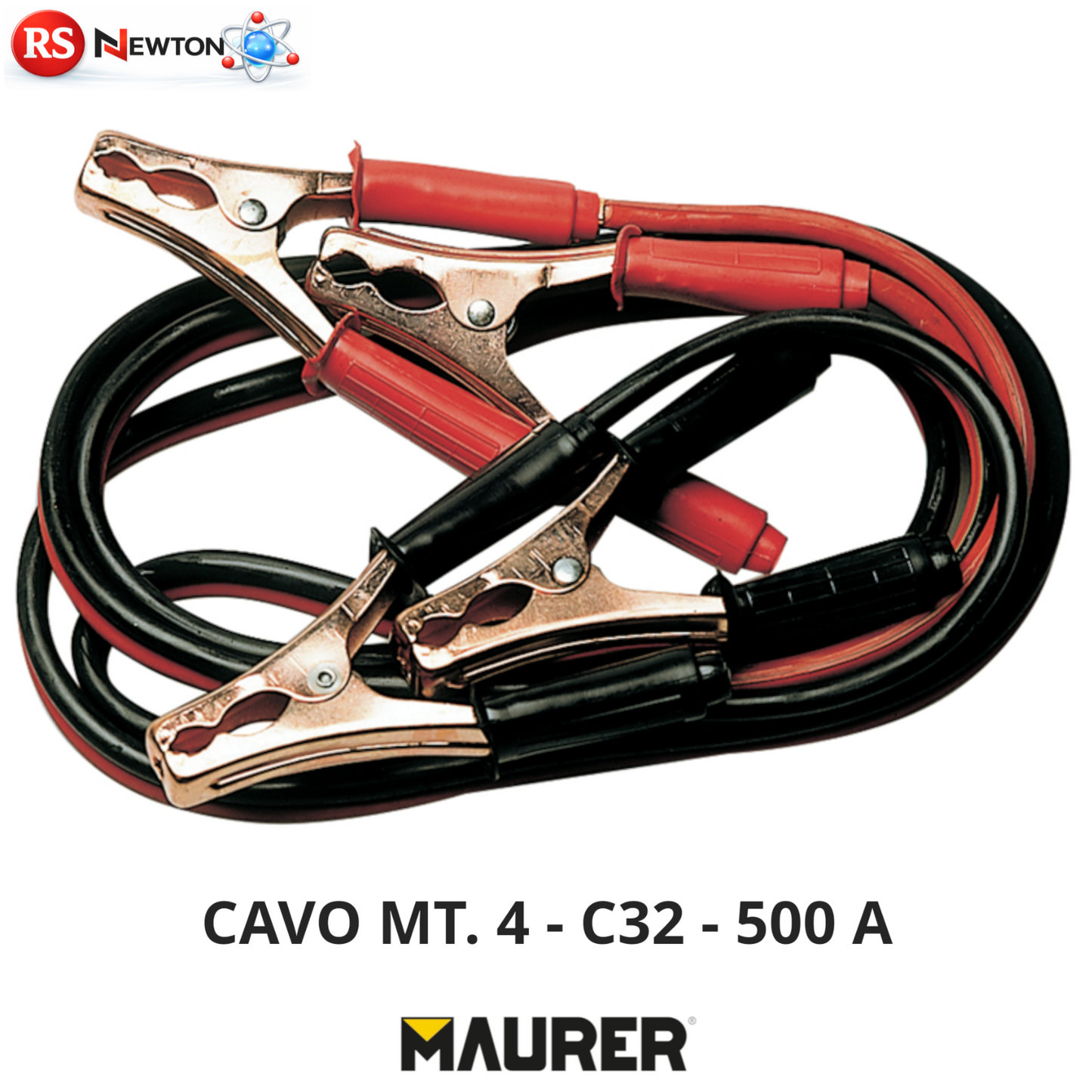 Cavi Avviamento Batteria Auto 500A 4 Metri Pinze Professionali Emergenza VBS