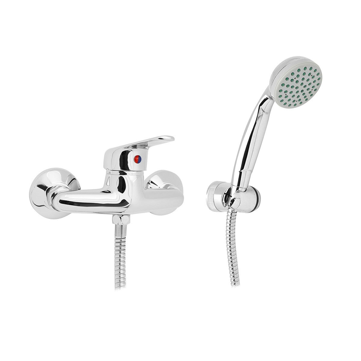 Miscelatore Rubinetto Bagno Lavabo Bidet Vasca Doccia Ottone Cromo INES D.X