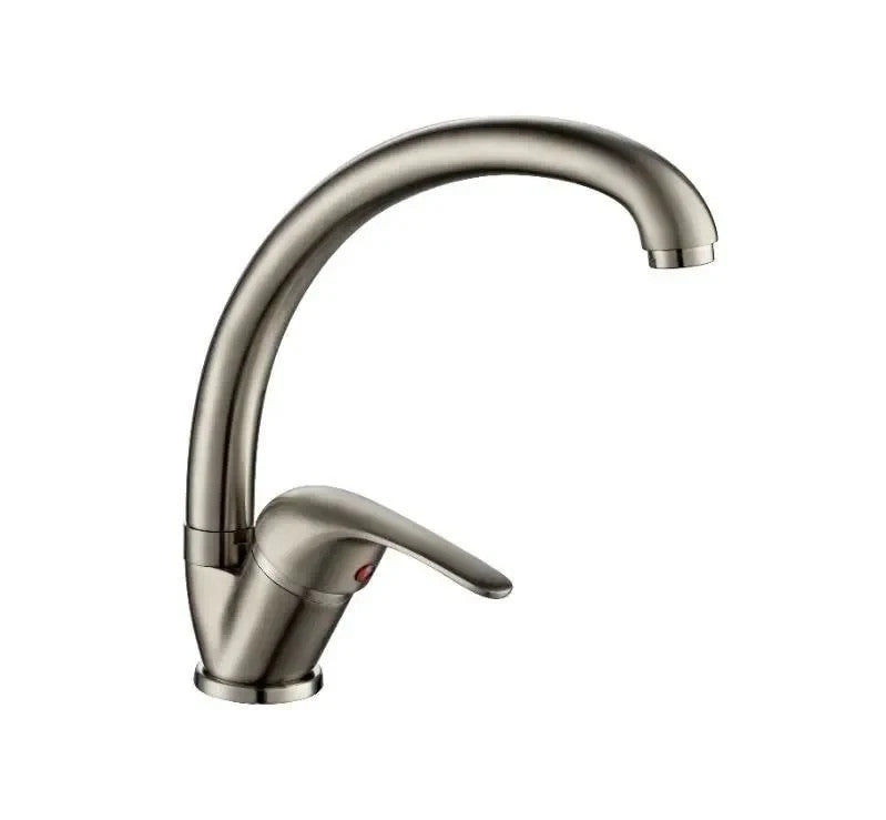 Rubinetto Lavello Cucina Canna Alta ECO FLOW Avena Satinato Oro Rame Bianco D.X