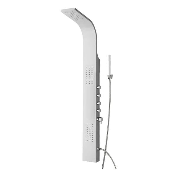 Doccia Multifunzione Bianco Lucido Colonna In Alluminio Lucido 15xH150 cm D.X