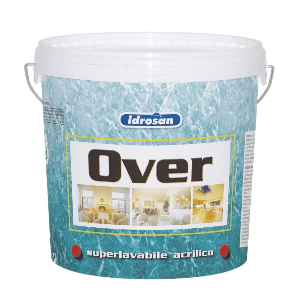 Pittura Super Lavabile Bianco Opaco o Satino Acrilica Interni Esterni 4 14L I.D