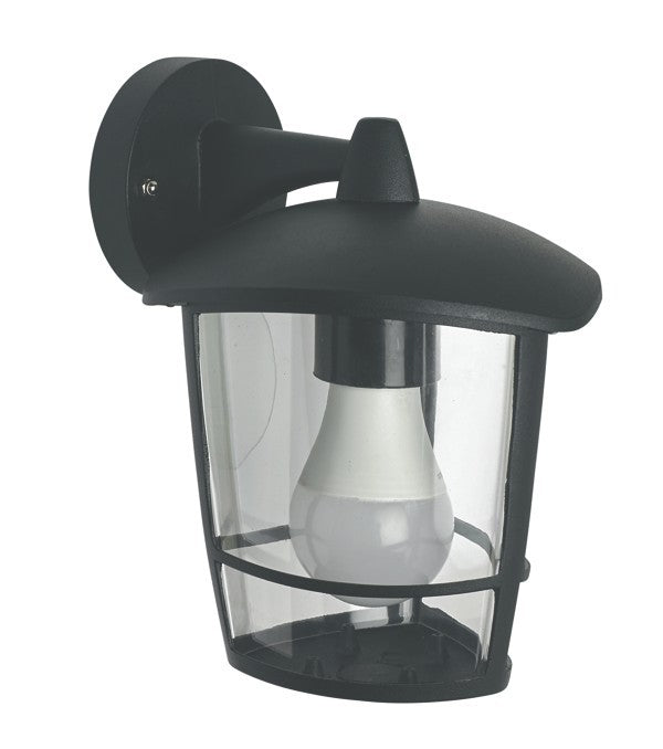 Lanterna Esterno Nera Moderna Bassa Lampada Alluminio Da Parete Giardino H23 VBS