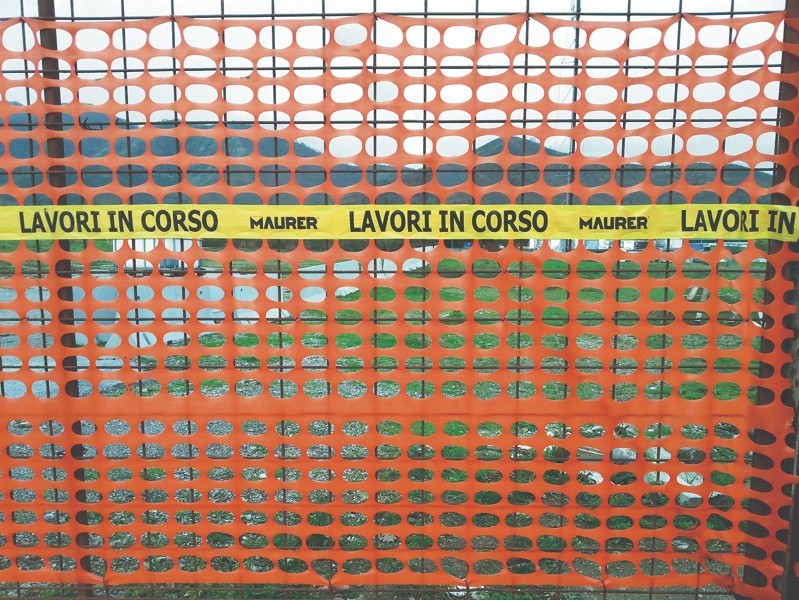 Rete per Edilizia Maglia Ovale 140g/m² Arancio 50 Metri Recinzione Cantiere VBS