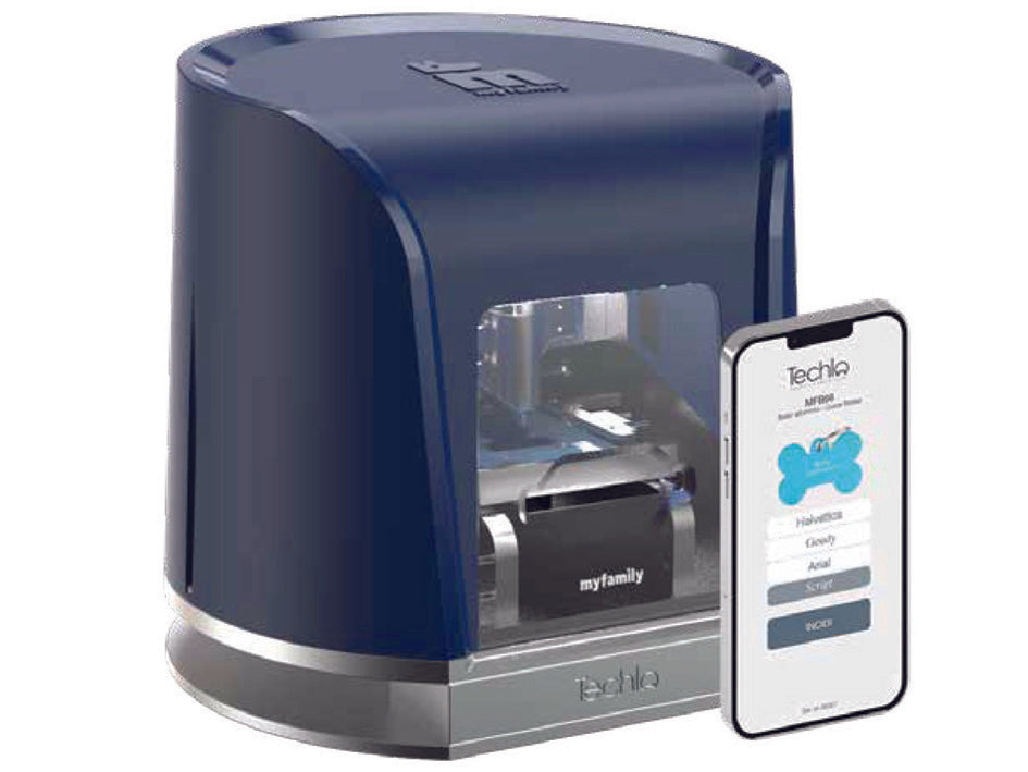 MACCHINA INCISIONE TARGHETTE TECHLA XS MY FAMILY