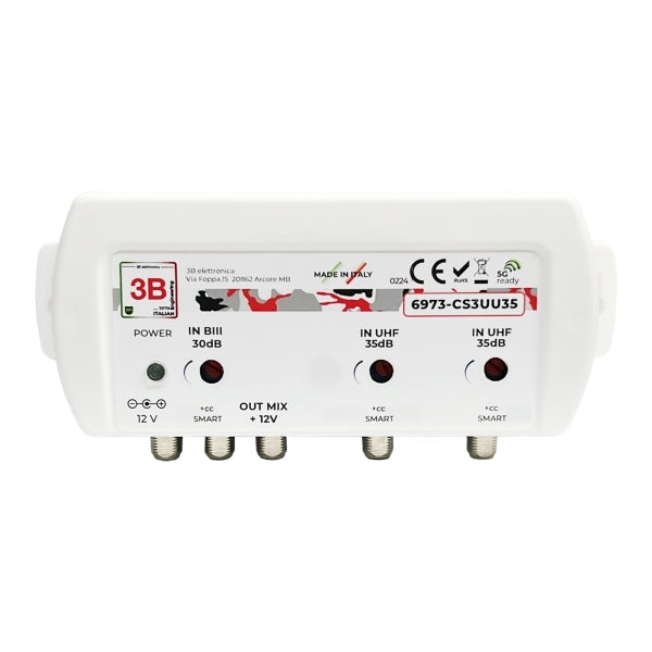 Centralina Larga Banda 122 dBuV Regolabile 30/35dB 3B ELETTRONICA