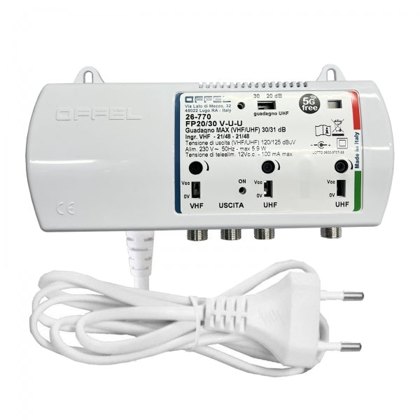 Centralino Da Interno 125dBuV Con 3 Ingressi 31dB - 5G OFFEL