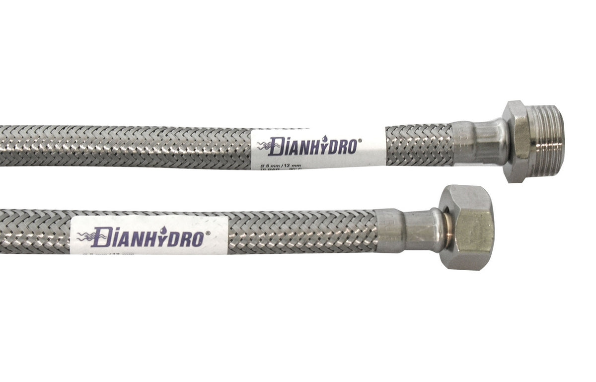 FLESSIBILE IN ACCIAIO INOX AISI 304 MODELLO NORMALE CM. 30 1/2F. X 1/2F.