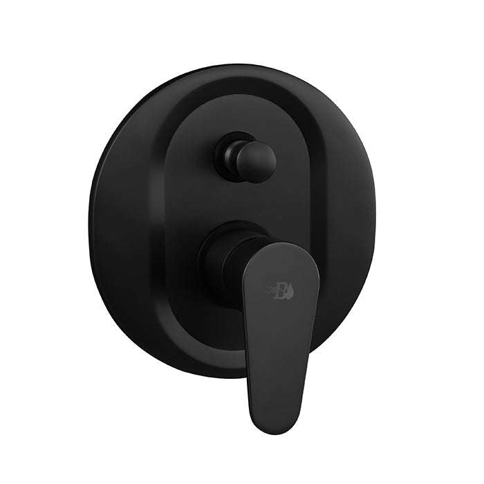 MISCELATORE MONOCOMANDO INCASSO DOCCIA CON DEVIATORE SERIE LIZZY nero opaco