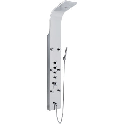 PARETE ATTREZZATA MULTIFUNZIONE MOD. NIAGARA INOX LUCIDO METAFORM