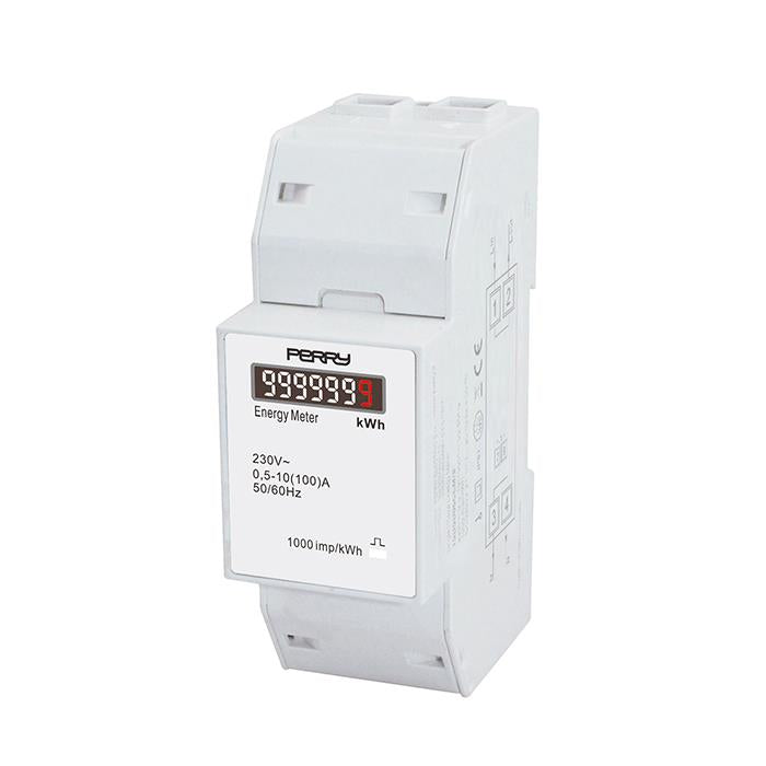 PERRY - PER1SDSD05CEM/2 CONTATORE ENERGIA MONOFASE 2 DIN