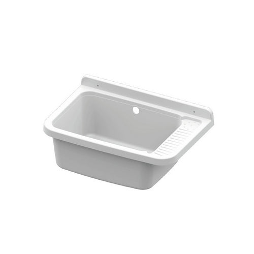 PILOZZO IN RESINA BIANCO  58,7 x 37,5 x 25,3 cm