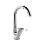 Miscelatore monocomando lavello EDEN con leva laterale e bocca "P" girevole FROMAC