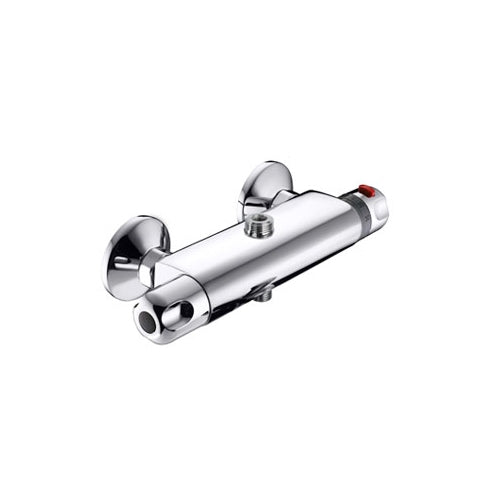 MISCELATORE TERMOSTATICO DOCCIA ESTERNO 2 USCITE CON DEVIATORE
