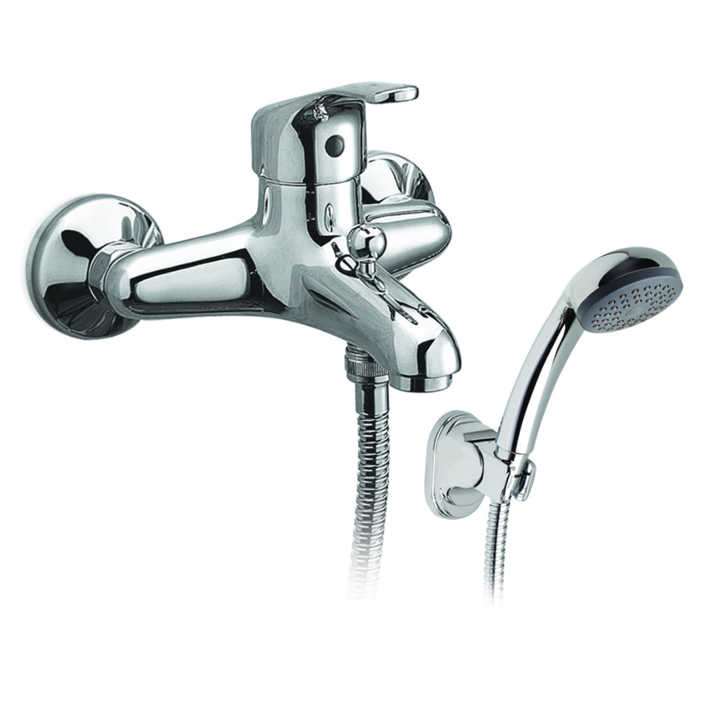 Monocomando esterno vasca EDEN con deviatore automatico e kit doccia FROMAC