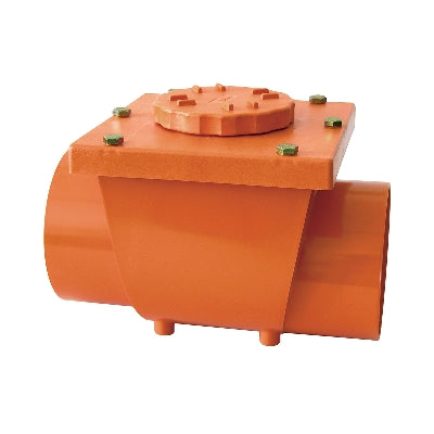 VALVOLA ANTIRIFLUSSO IN PVC ARANCIO  Diam.200