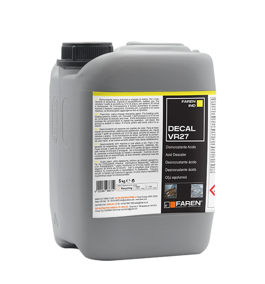 DECAL VR27 DISINCROSTANTE ACIDO VIRAGGIO COLORE  5 LITRI