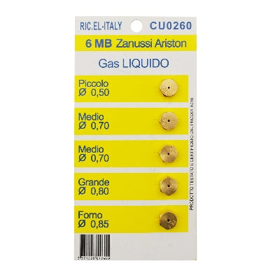 KIT 5 PZ UGELLI 6MB gpl