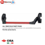 Maniglione Antipanico CISA Barra Rossa FAST Push Touch Porte Sicurezza 120cm G.F