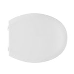 Sedile WC Universale BEMIS CeM in Legno Cerniere Regolabili Bianco Champagne D.X