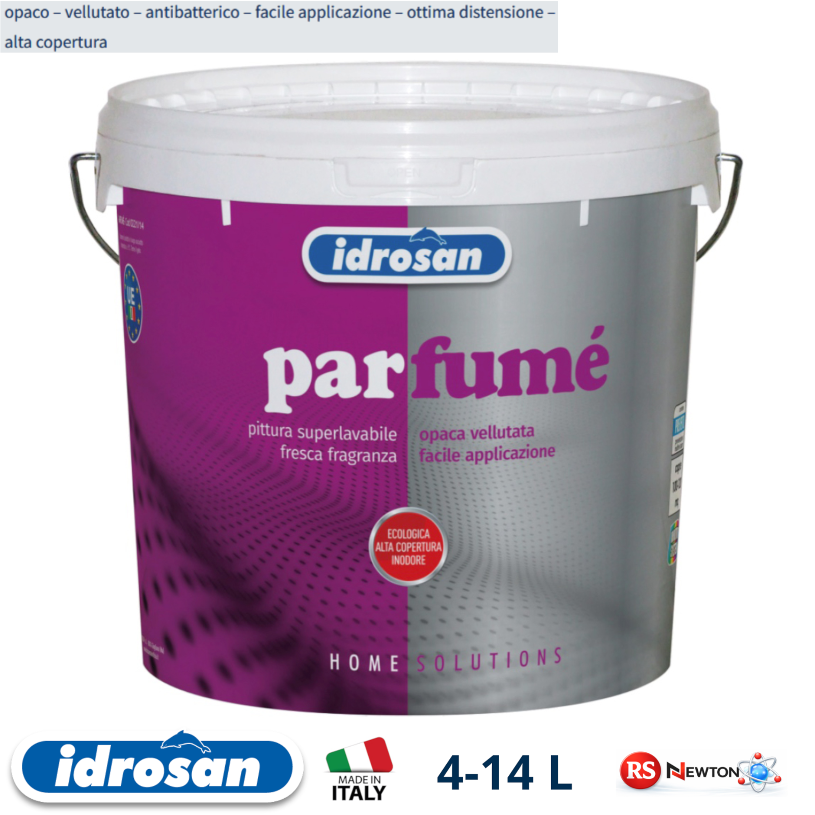 Pittura Interni Bianca Opaca Superlavabile Profumata Idro Alta Copertura I.D