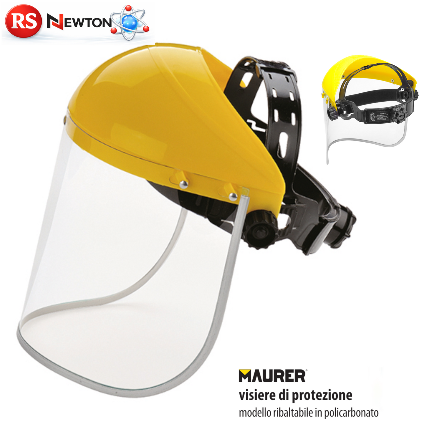 Visiera Di protezione Trasparente Giardinaggio Lavoro MAURER Ribaltabile VBS