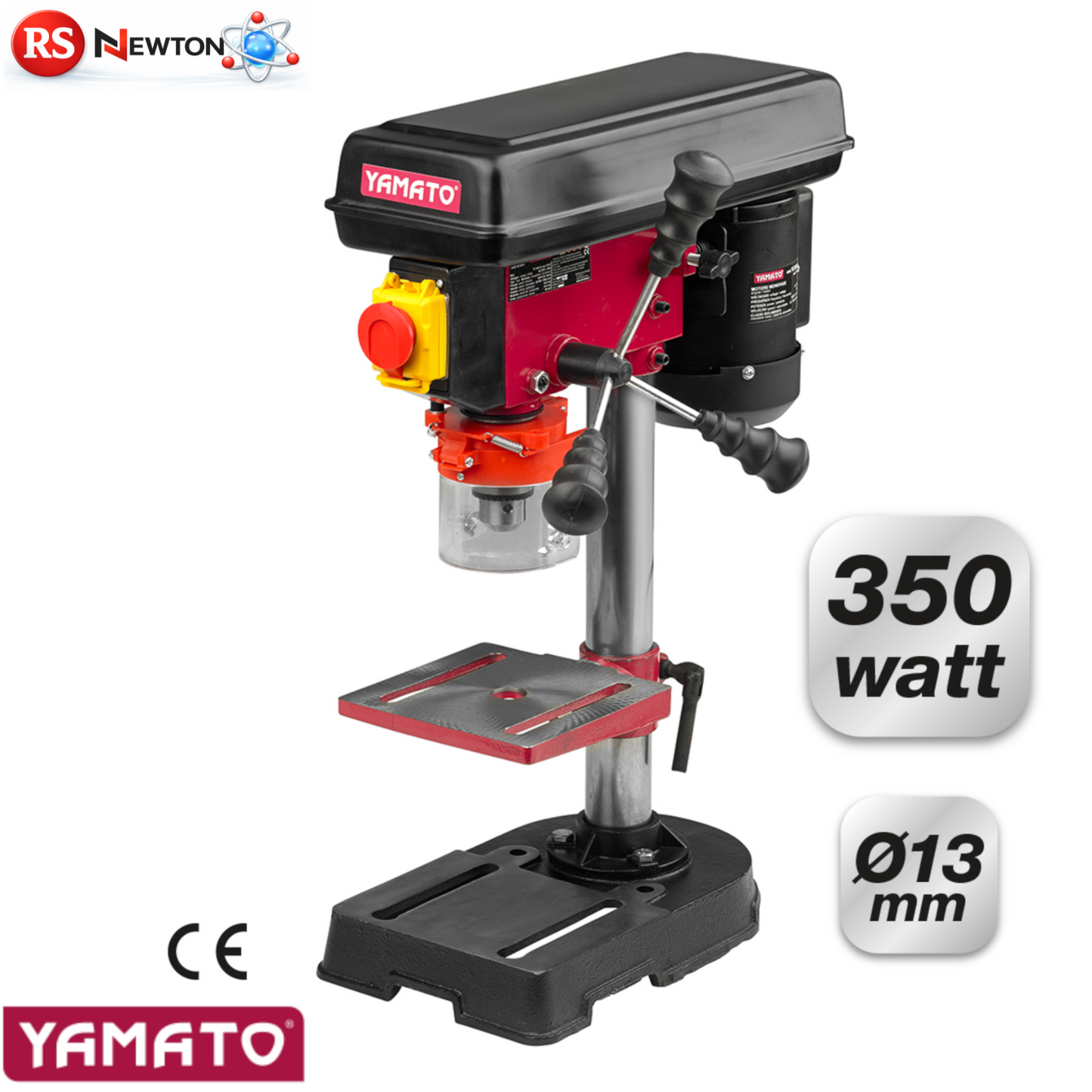 Trapano A Colonna 350W 13mm PRO Banco Foratura Legno Metallo Officina VBS