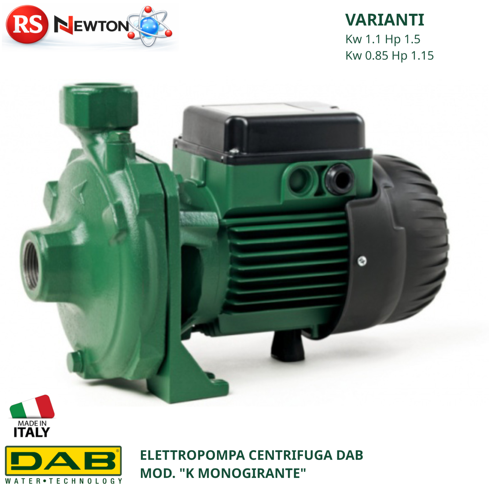 Elettropompa Centrifuga DAB K Monogirante Pompa Acqua Irrigazione Travaso D.X