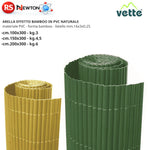 Arella Ombreggiante Effetto Bambu in PVC Canniccio Arelle Canne Frangivista G.F