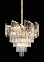 Lampadario Cristallo Oro 22xG9 80cm Lusso Moderno Sospensione Hotel Albergo V.L