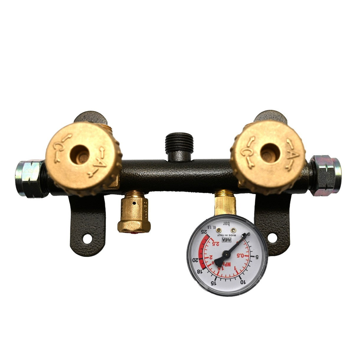 Centralina GPL Kompact 2 Bombole 3 Uscite Manometro e Valvola Regolatore Gas D.X