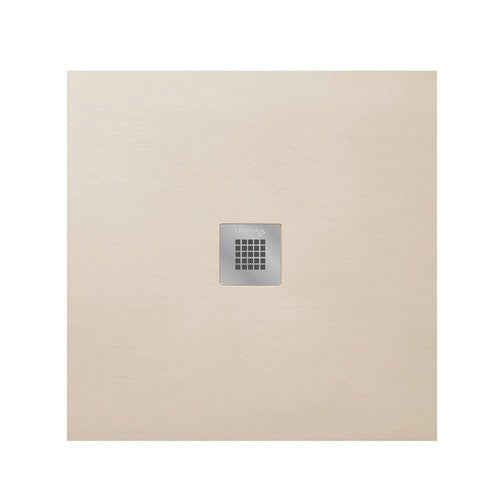 Piatto Doccia Quadrato 80x80 90x90 LINPHA Resina Effetto Ardesia Antiscivolo D.X