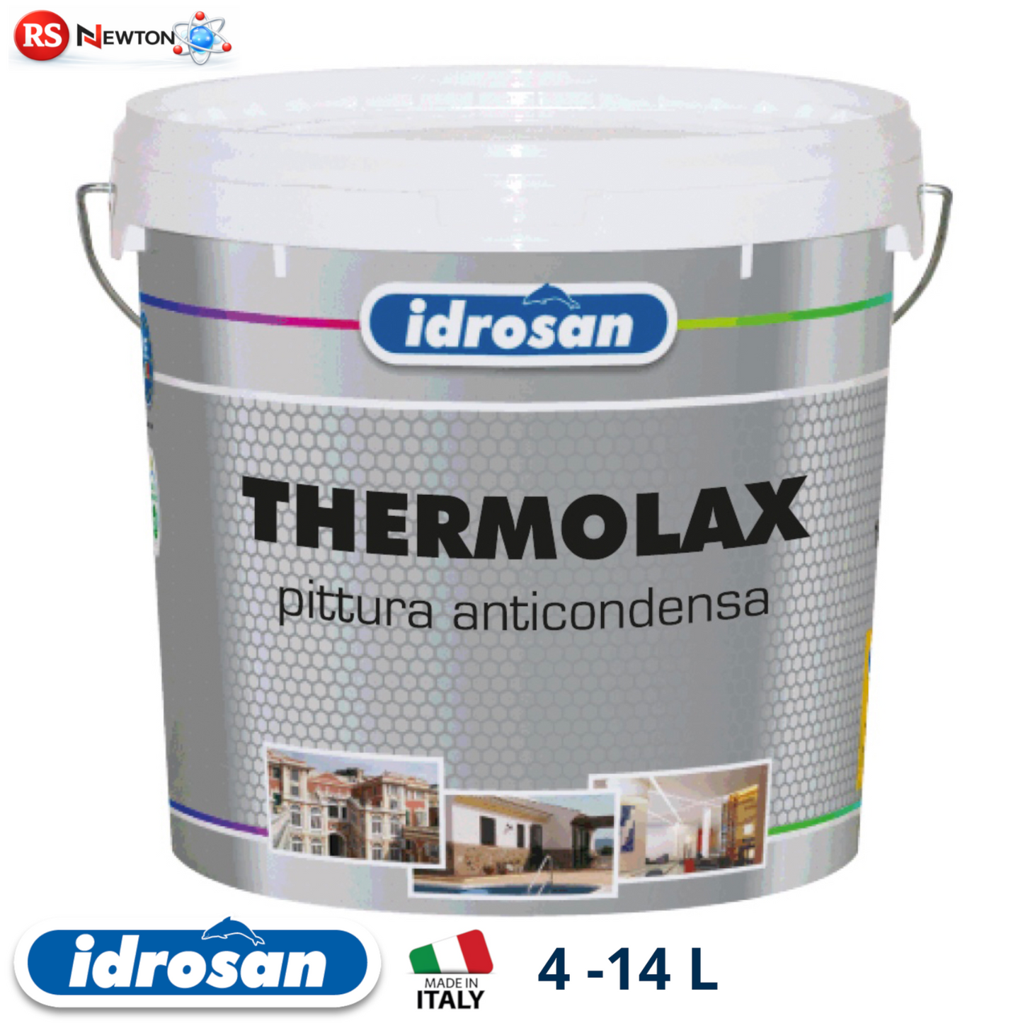 Pittura Anticondensa Antimuffa THERMOLAX Isolante Termico Acustico Interni I.D