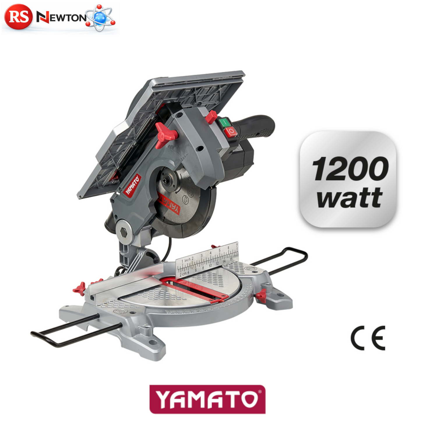 Troncatrice 1200W Con Piano Superiore Legno Taglio Precisione Guida Laser VBS
