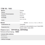 Lampadario LED 128W Dimmerabile Telecomando Nero Bianco Moderno 9600lm V.L