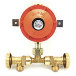 Mini Centralina Gas 2 Bombole GPL con Regolatore 4 Kg/h Senza Flessibili D.X