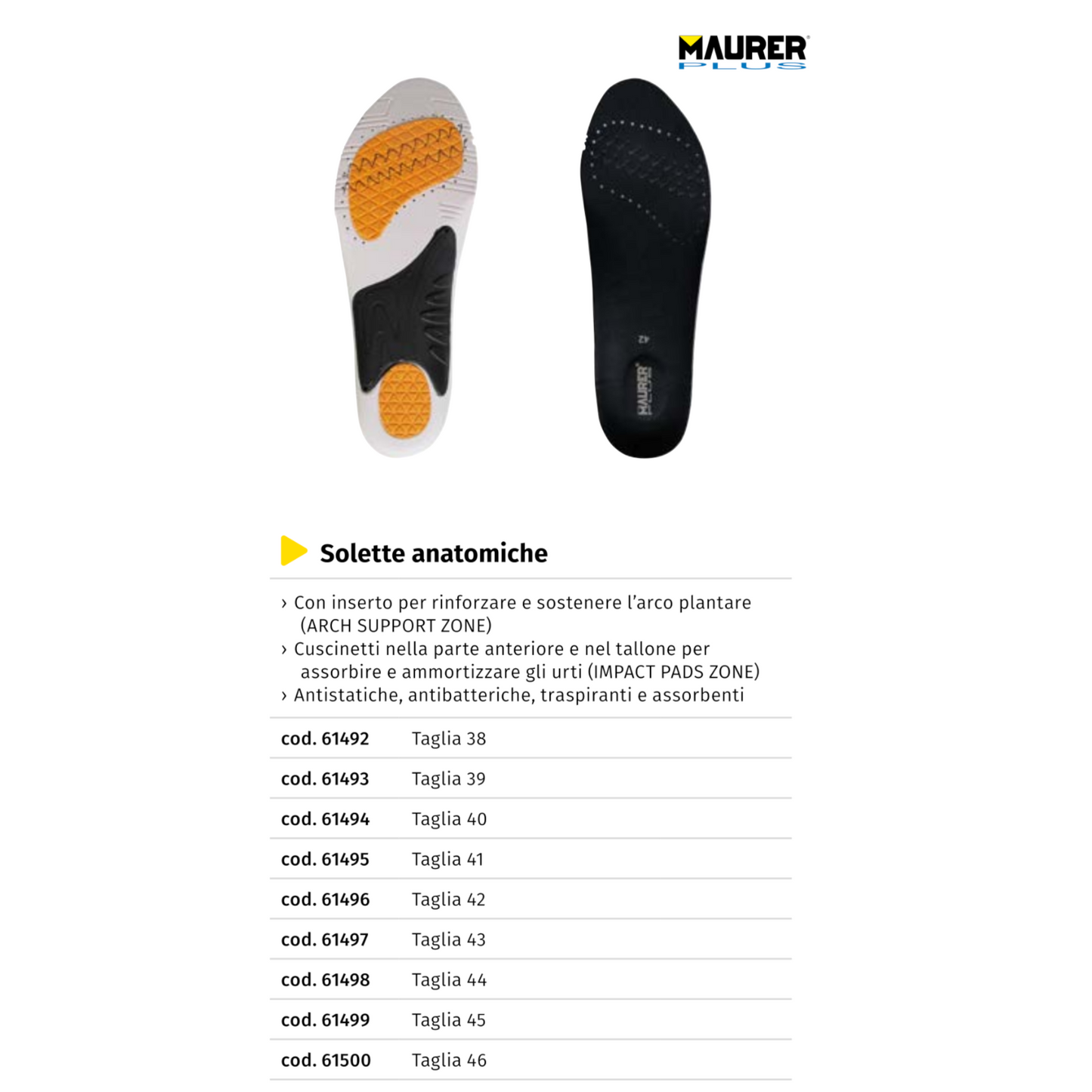 Solette Scarpe Antinfortunistiche ACKT Anatomiche Antishock Traspirante VBS