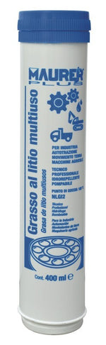 Grasso Al Litio NLGI 2 Multiuso Cartuccia 400ml Alta Resistenza Acqua PRO VBS