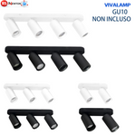 Portafaretto GU10 Applique Soffitto Parete Faretti a Incasso Bianco Nero LED V.L