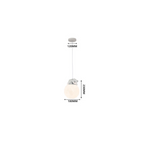 Lampadario Sopeso LUNA LED Dimmerabile 12W Bianco Lampada Cameratta Bambini V.L