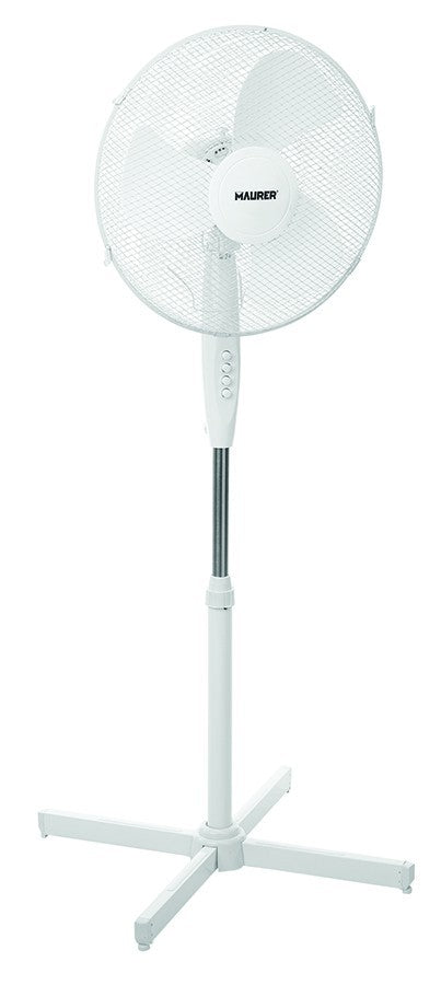 VENTILATORE A PIANTANA 40CM 45W 3 PALE OSCILLANTE SILENZIOSO CASA UFFICIO VBS