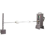 Girarrosto Elettrico Per Camino BBQ Con Spiedo Polli Gira Arrosto kit INOX G.F