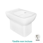 Sanitari Filo Muro Bagno LINPHA Jasmine Vaso WC Bidet CopriWater Bianco D.X