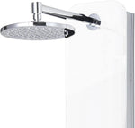 Colonna Pannello Doccia BALI in Vetro Temperato Bianco Lucido MULTIFUNZIONE D.X