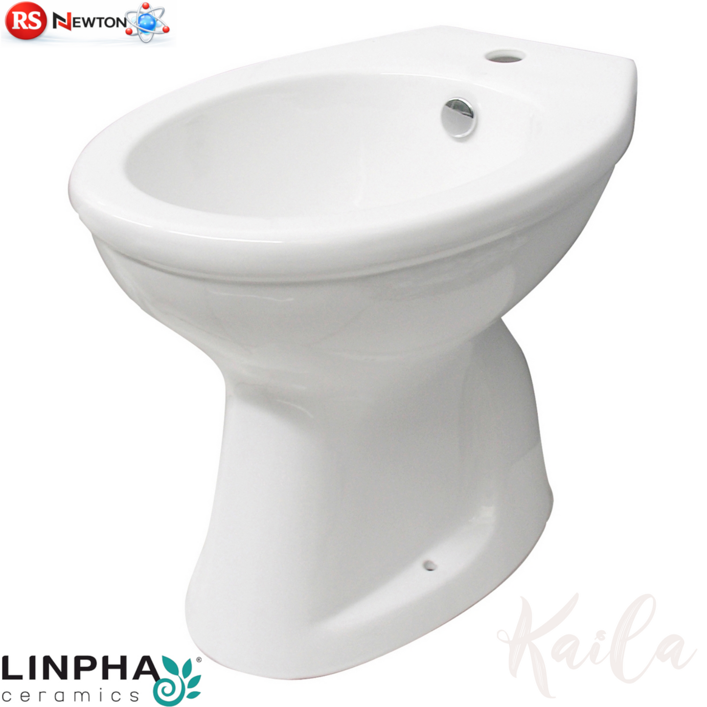 Bidet Bagno LINPHA Kaila Ceramica Installazione Pavimento Monoforo Moderno D.X